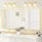 Molly Tempered Glass and Metal Framed French Cleat Mounted Wall Bathroom / Vanity Mirror-86849823-86873724-120985719