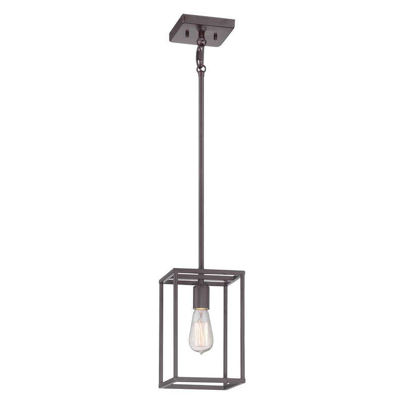Reidsville 1 - Light Western Bronze Square/Rectangle Pendant