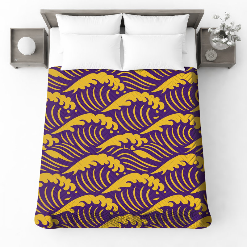 Couvre-lit matelassé Waves, Queen