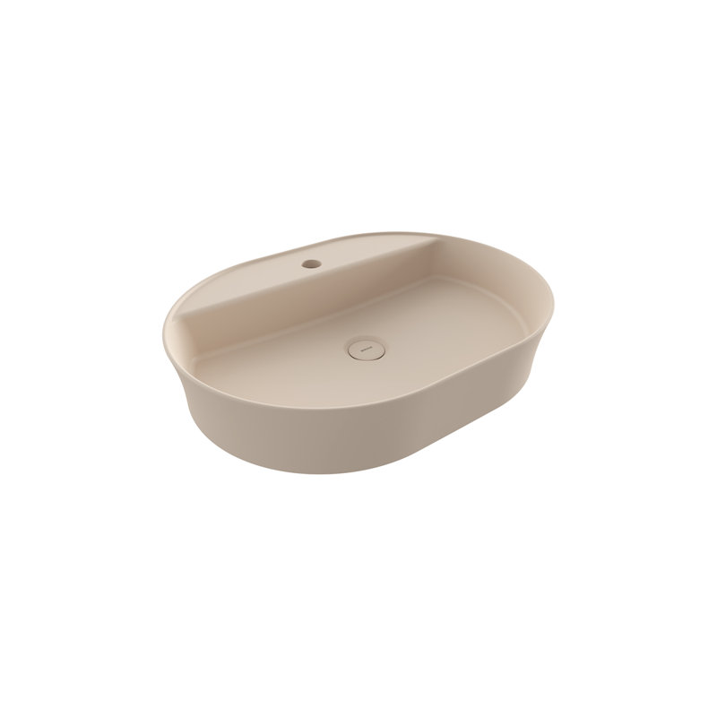 Sottile Slim Line Countertop Basin - 60x45cm, Matte Jasmine