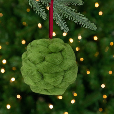 Yarn Ball Hanging Christmas Ornament