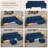 4-seater Linen Sectional Sofa With Smart Module-wireless Charging/usb/type-c/rgb Lights (blue)-126698673