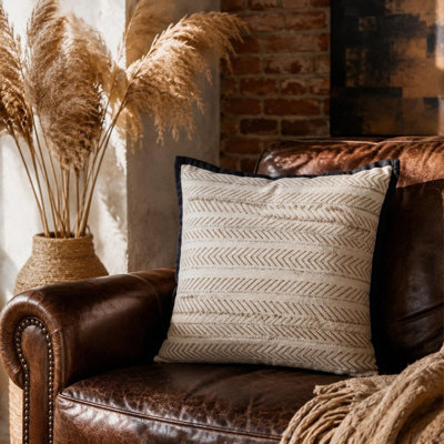 Ensemble de 2 housses de coussins décoratifs 17,7 x 17,7 po