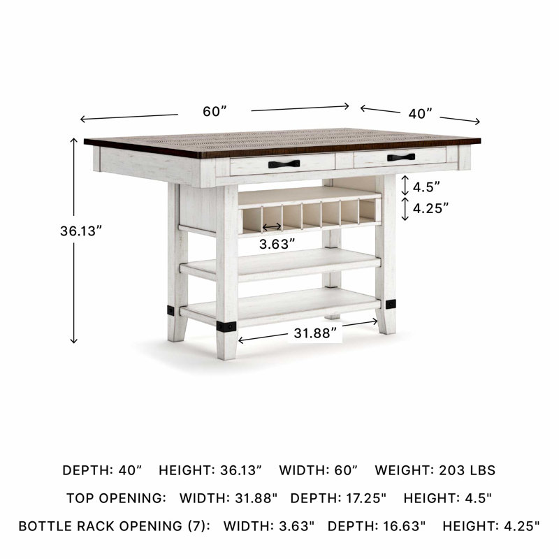 Daiah Pine Dining Table