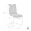 Chaise d'appoint en métal gris Aivi