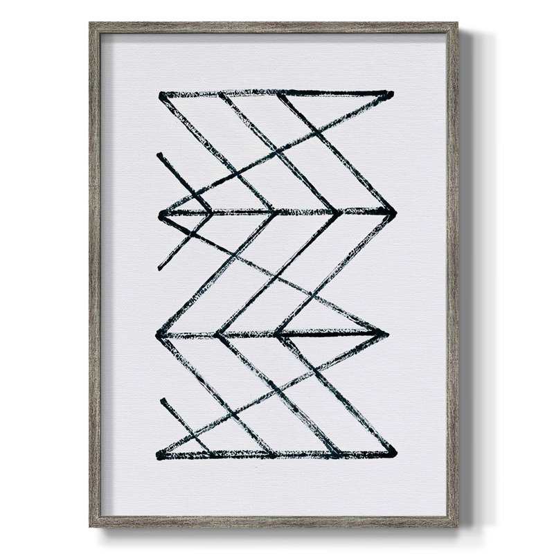 «Geometric Meditation I», reproduction encadrée - bois massif, H 11 po x l 9 po