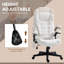Fauteuil de bureau à massage à haut dossier avec 6 points de vibration-122061102-122061091