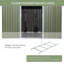 Spacious Canopy, Outdoor Storage Shed With Foundation, 4 Vents, And Double Sliding Doors For Backyard And Garden