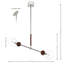 Luminaire suspendu extensible 2 lumières Biruk