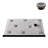 42 in. x 34 in. Alcove Acrylic Shower Base in Glossy Black With Left Drain, Drain Included-115222517