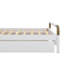 Grand lit plateforme en bois avec rangement, 2 tiroirs spacieux et un lit gigogne coulissant T-XL-315404519-315404518