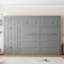 Grand lit escamotable mural avec armoires-107287795