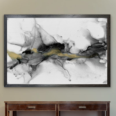 « golden précipice i » par paul cezanne-reproduction d’art sur cadre photo