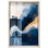 «Blue Deep III Shadowbox», art mural Blue Geode par Art Remedy