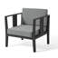 Chaise longue d'extérieur en bois de teck avec coussin et accoudoirs Junco-897636978-897636981