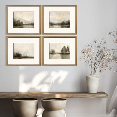 Muted Horizons Framed Art