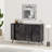 Modern Console Table, Bendir Color, 48.4 x 30.5 x 13.8 inches | 100% Melamine Coated Particle Board, Soft-Close Hinges & Push to Open Doors | Stylish Black Marble Design, Perfect for Entryway & Living Room