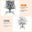 1.38' H Lighted Artificial Christmas Tree