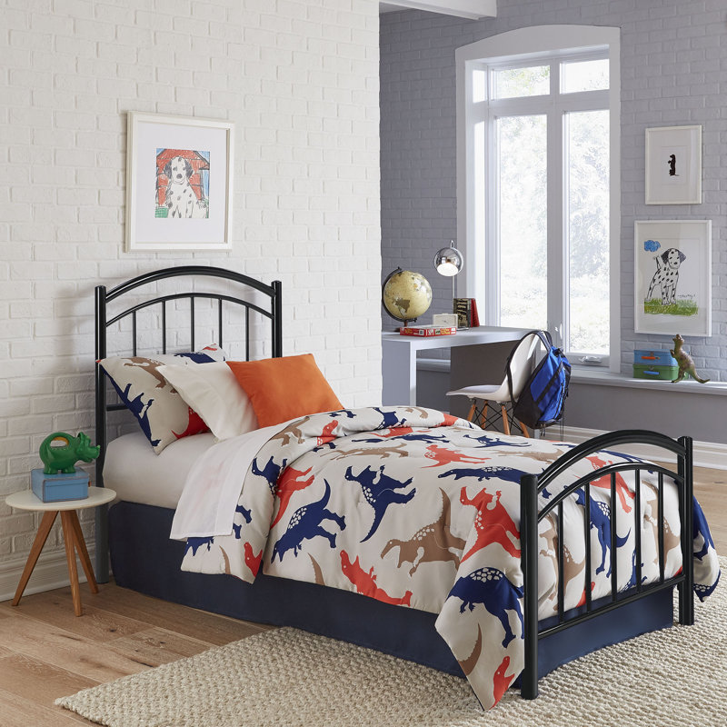 lit à panneau pour enfants Nome, Encre noire, Double