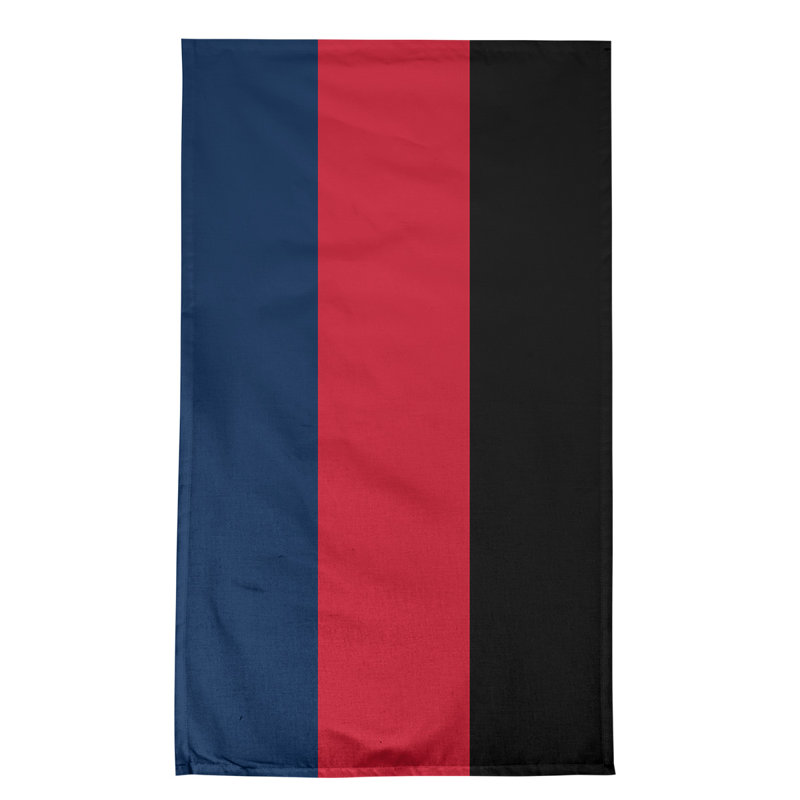 Anaheim Stripe Tea Towel Kitchen Towel, Poly Twill, Blue/Red/Black
