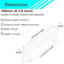 Classica Collection Square Handle Pull - 6-1/4" Centre to Centre Cabinet Pull Brushed Nickel - Contemporary Hardware for Drawers & Cabinets - 10 Pack-122074349-70454682