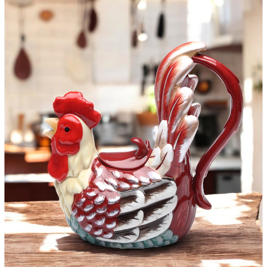 Fuchs 0.38-qt. Rooster Teapot August Grove®