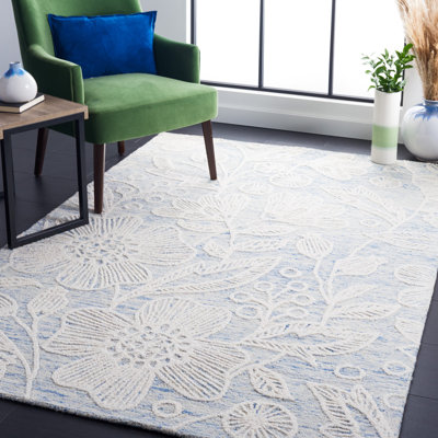 Tapis floral en laine touffeté à la main Jardin