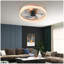 Ventilateurs de plafond avec lumières à DEL à intensité variable, installation encastrée de ventilateurs de plafond modernes et minces-1246398255