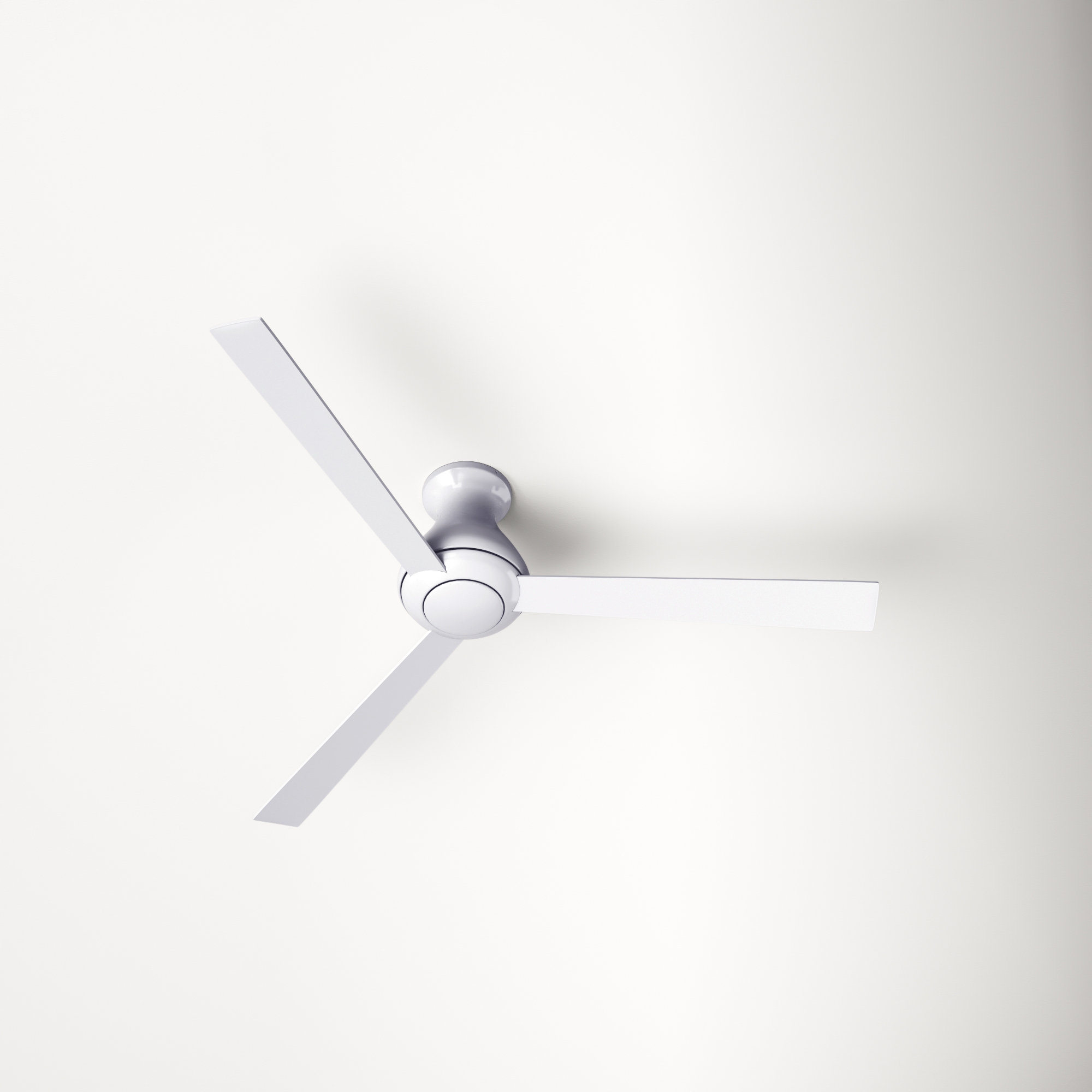 Altus 52'' 3 Blade Ceiling Fan, Gloss White, White, Wall Control with Remote Handset (2-wire)