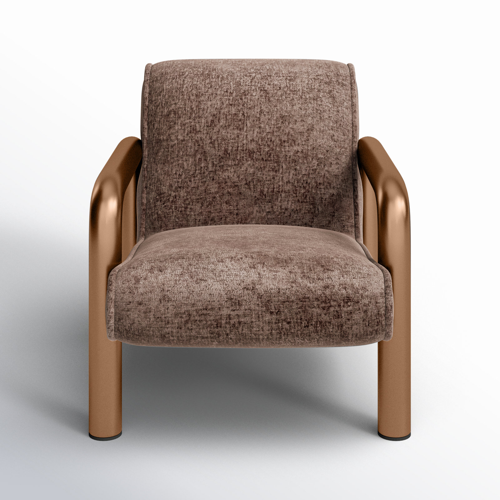 Ismenia Armchair, Gray Polyester