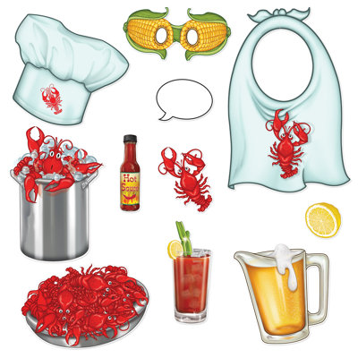 Panneaux amusants pour photos de langouste - 3 "à 16" - paquet de 12