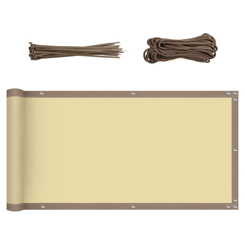 Amairah Nylon Yard/Privacy Fence,  90cm H x 600cm W, Beige