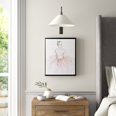 « aquarelle ballerine ii », peinture sur toile