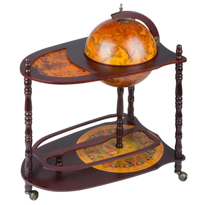 Chariot-bar avec réplique italienne Old World