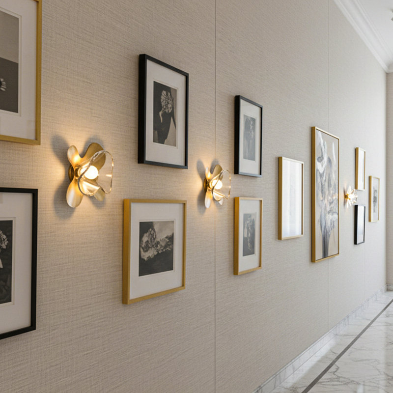 Butterfly Wall Sconce – Elegant Brass – Glass Lighting Design & Color Options, Clear