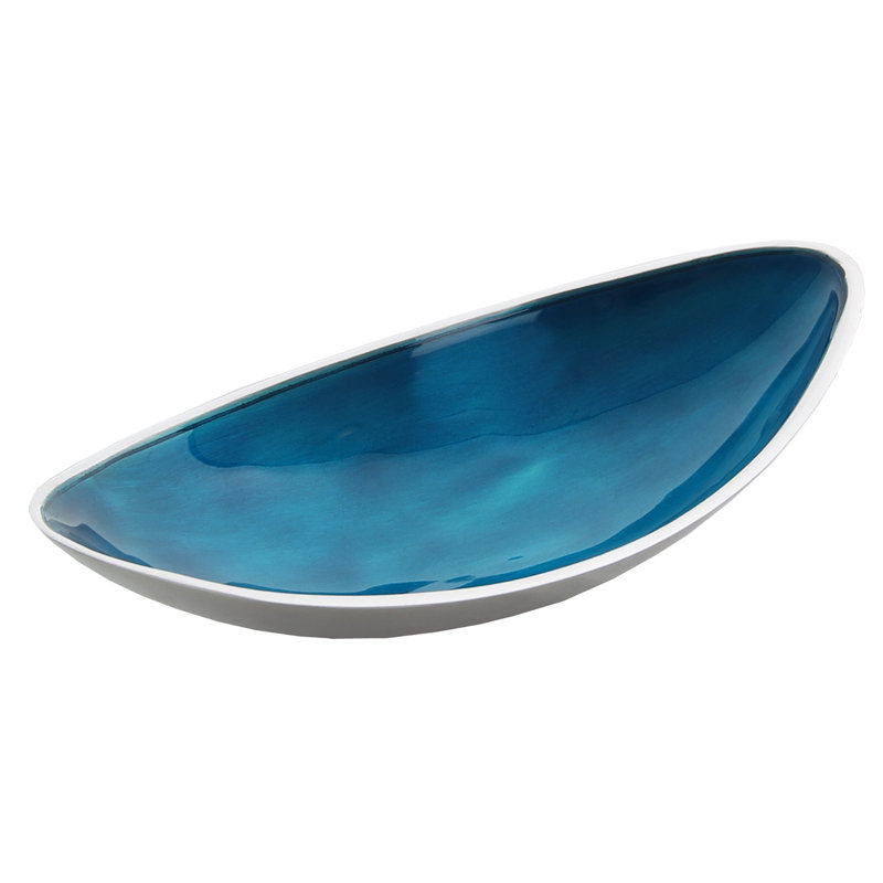 17 Stories Menzies Aluminum Serving Bowl, Aqua