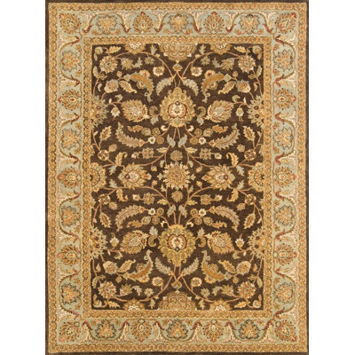 Osblek Handmade Tufted Wool Brown/Light Rug