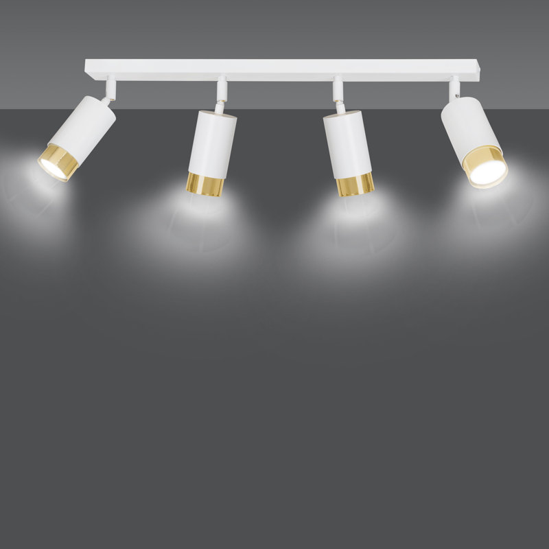 Cromwell 78cm 4 -Light Track Kit, Gold, White