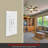 Enerlites Ceiling Fan Remote & Wall Controls - White, With Wall Plate (3-Pack)