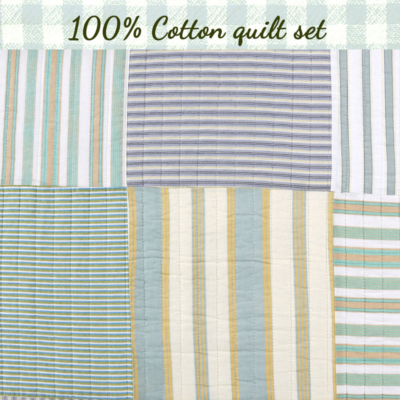 Patchwork Quilt, Twin Quilt + 1 Standard Sham