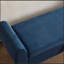 Banc rembourré en velours côtelé avec rangement rabattable-436705476