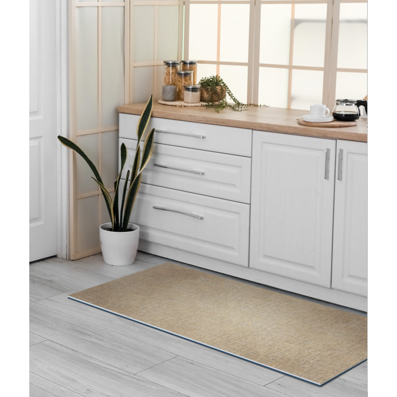 Casau Cushioned Kitchen Mat, Rectangle 2' x 6'