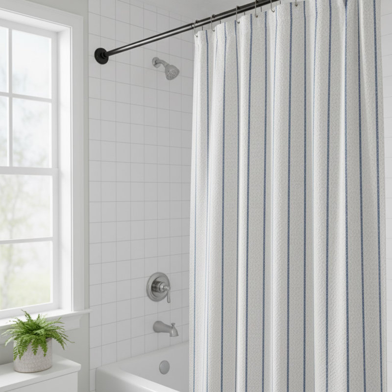 120cm Straight Wall Shower Curtain Pole