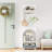 Arched 23 In. 4 Cubby Storage Cabinet With 2Pc Half Size Bins-110602560