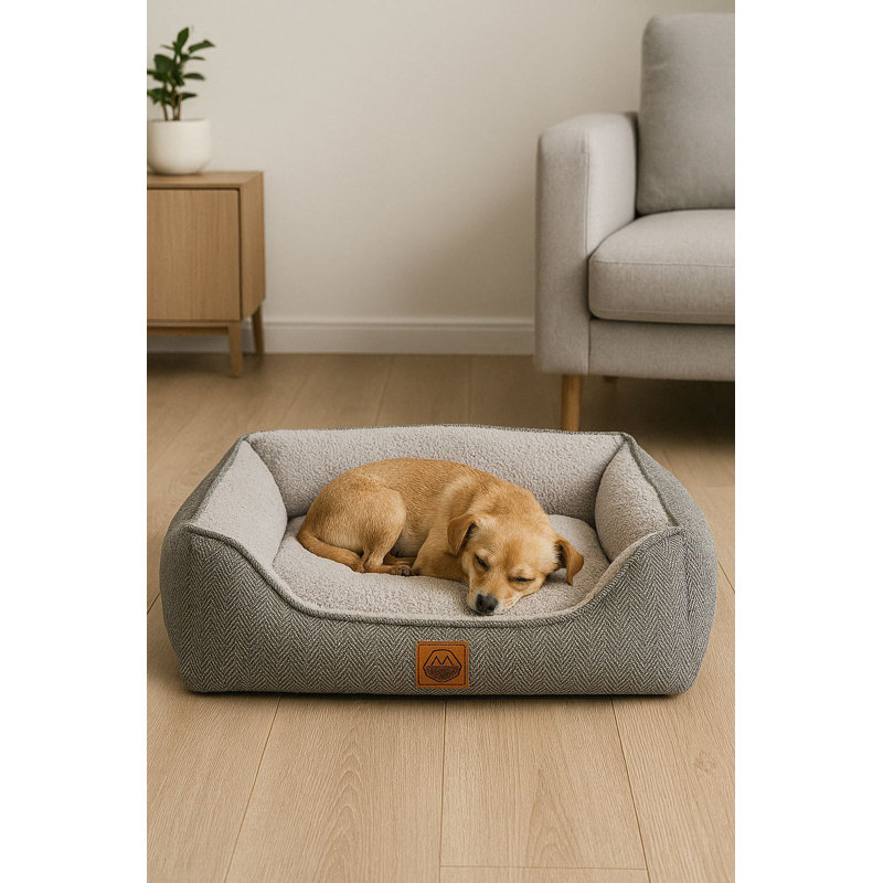 Lit pour animal de compagnie, Gris, L 23,6 po x l 15,7 po