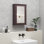 Armoire de salle de bain avec miroir, armoire à pharmacie murale avec tablettes