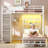 Bunk Bed Twin Over Twin with Hall Tree and Storage Bookcase Shelves Headboard-1689321229