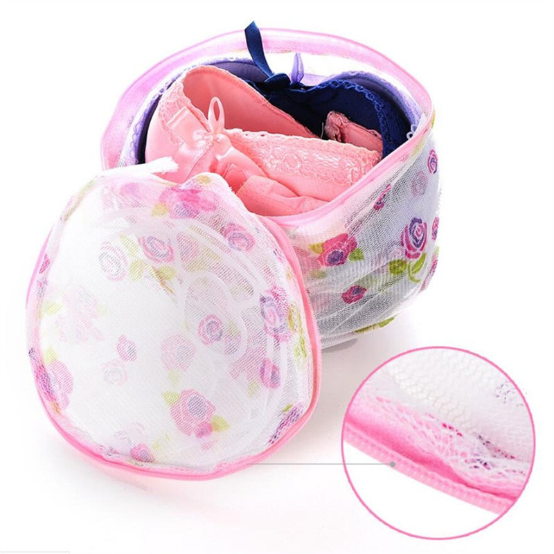 Printing Washing Bag With Bracket Mesh Bra Underwear Washing Bag
