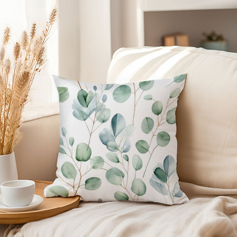 Botanical Eucalyptus Leaves Pattern Leaf VII, 20"H x 20"W
