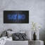 Latitude Wall «Say No In Neon Blue» par Luxe Portfolio, art mural en métal-607980719